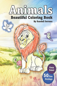 Animals Beautiful Coloring Book