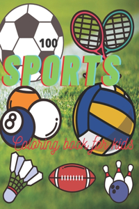 Sports coloring book for kids