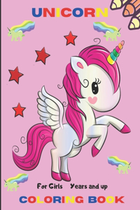 Unicorn For Girls 3 Years and up Coloring Book