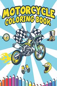 Motorcycle coloring book