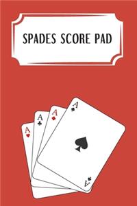 Spades Score Pad