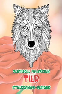Zentangle Malbücher - Stressabbau-Designs - Tier