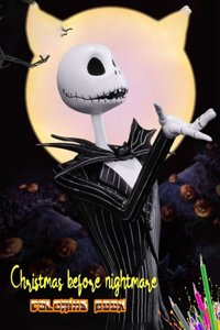 Christmas before nightmare coloring book