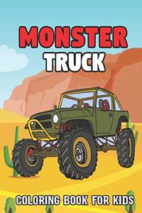 Monster Truck Coloring Book For Kids