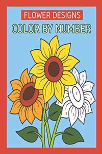 Flower Designs Color By Number