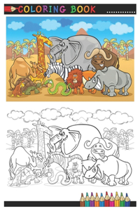 Coloring Book: Animals For Kids For Ages 3-5/ kwabu coloring book, / dolphin book preschool.