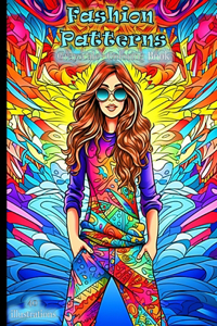 Fashion Patterns Grayscale Coloring Book