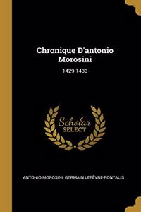 Chronique D'antonio Morosini