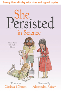 She Persisted in Science 8-copy Floor Display with Riser and SIGNED COPIES