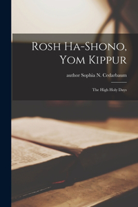 Rosh Ha-Shono, Yom Kippur