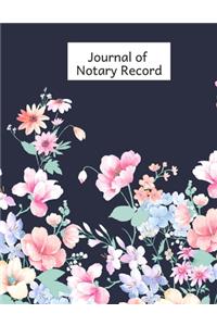 Journal of Notary Record