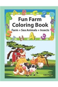 Fun Farm Coloring Book