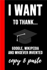 I Want To Thank...