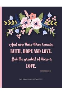 Lined Journal with Inspirational Quotes