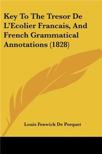 Key To The Tresor De L'Ecolier Francais, And French Grammatical Annotations (1828)