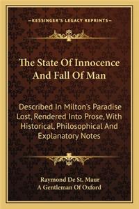 The State Of Innocence And Fall Of Man