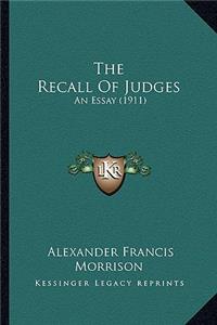 The Recall Of Judges