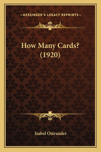 How Many Cards? (1920)