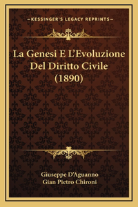 La Genesi E L'Evoluzione del Diritto Civile (1890)