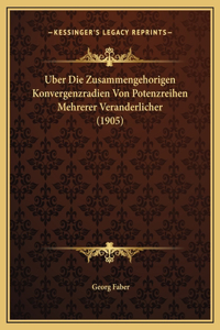 Uber Die Zusammengehorigen Konvergenzradien Von Potenzreihen Mehrerer Veranderlicher (1905)