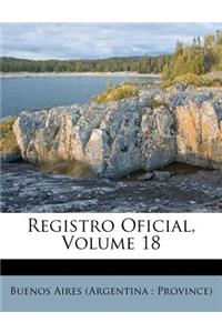 Registro Oficial, Volume 18