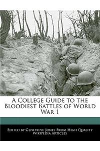 A College Guide to the Bloodiest Battles of World War 1