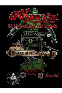 Apocalypse 2500 50 Vehicle Record Sheets
