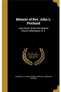 Memoir of Rev. John L. Prichard