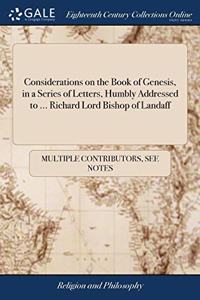 CONSIDERATIONS ON THE BOOK OF GENESIS, I