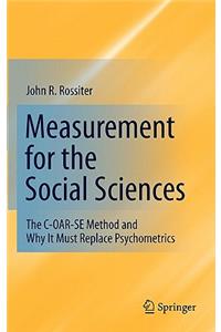 Measurement for the Social Sciences