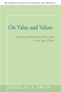 On Value and Values