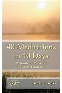 40 Meditations in 40 Days