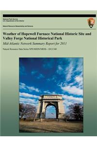 Weather of Hopewell Furnace National Historic Site and Valley Forge National Historical Park Mid-Atlantic Network Summary Report for 2011