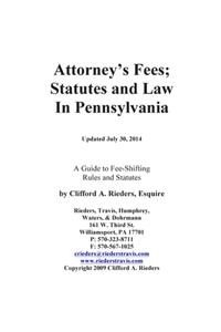Attorney's Fees; Statues and Law in Pennsylvania