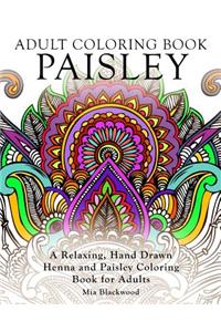 Adult Coloring Book Paisley
