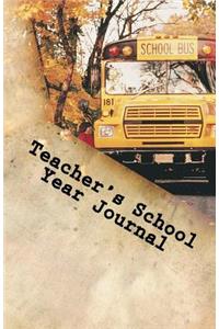 Teacher's School Year Journal