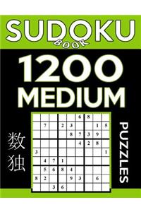 Sudoku Book 1,200 Medium Puzzles