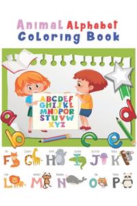 Animal Alphabet Coloring Book