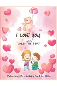 Valentine's Day Activity Book for Kids Ages 4-8