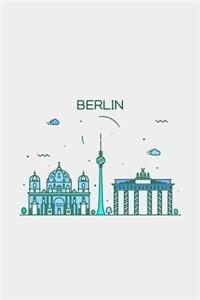 Berlin Minimalist Travel Notebook [Lined] [6x9] [110 pages]