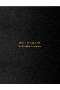 Horse Racing Card Collection Logbook