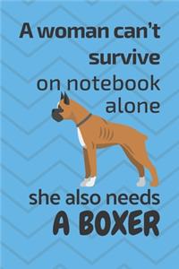 A woman can't survive on notebook alone she also needs a Boxer