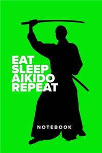 Eat Sleep Aikido Repeat - Notebook
