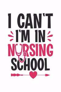 I Can't I'm In Nursing School