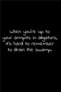 When you're up to your armpits in alligators, it's hard to remember to drain the swamp. 