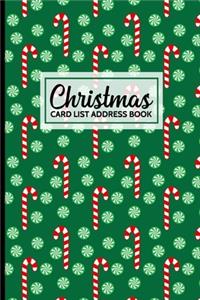 Christmas Card List Address Book