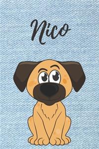 Nico Hunde-Notizbuch / Malbuch / Tagebuch