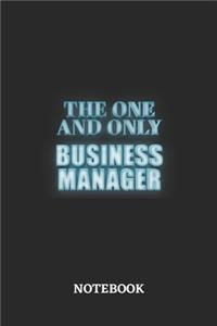 The One And Only Business Manager Notebook