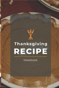 Thanksgiving Recipe Notebook