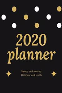 2020 Planner Weekly and Monthly Calendar and Goals